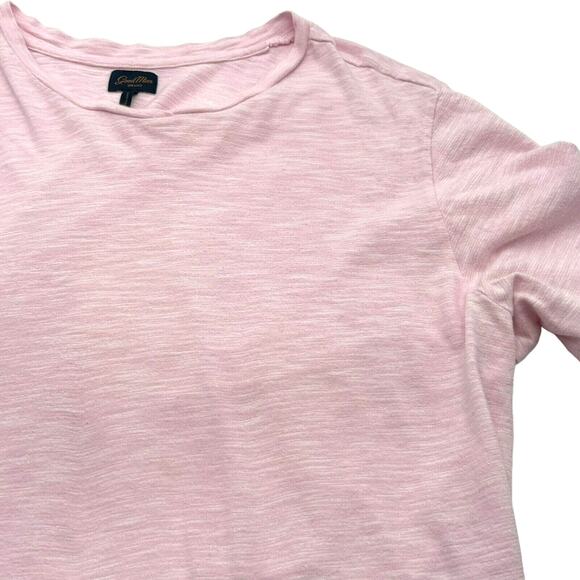 GOOD MAN BRAND Men's Medium Pink 100% Cotton Classic Basic Crew Neck Tee t-shirt - Picture 1 of 8